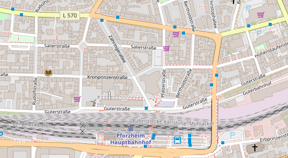 Friseur auf Satellitenbild