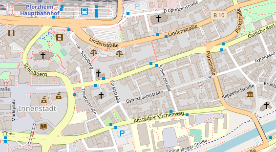 Friseur auf Satellitenbild