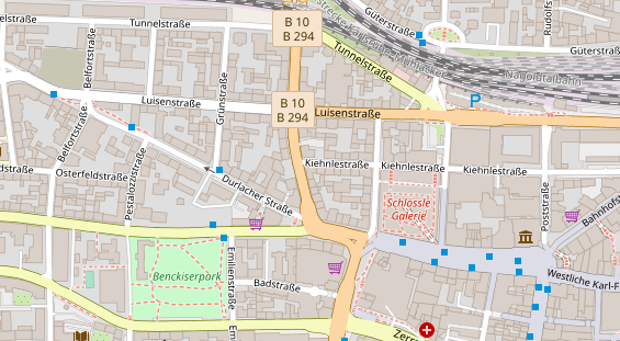 Friseur auf Satellitenbild