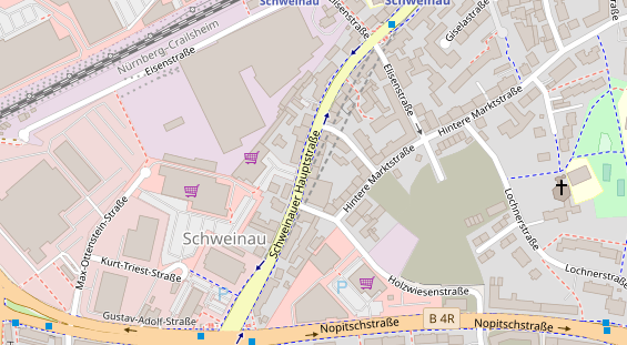 Friseur auf Satellitenbild