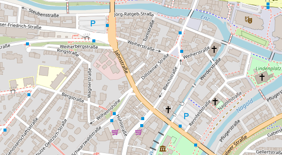 Friseur auf Satellitenbild