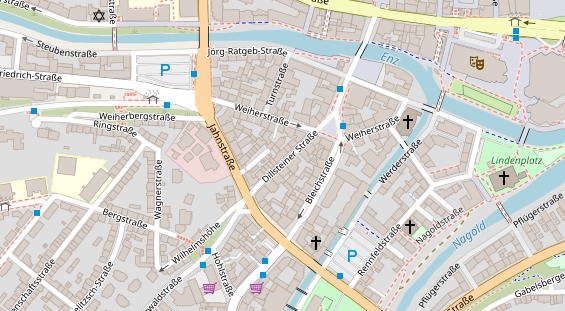 Friseur auf Satellitenbild