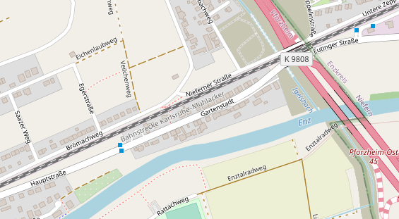 Friseur auf Satellitenbild