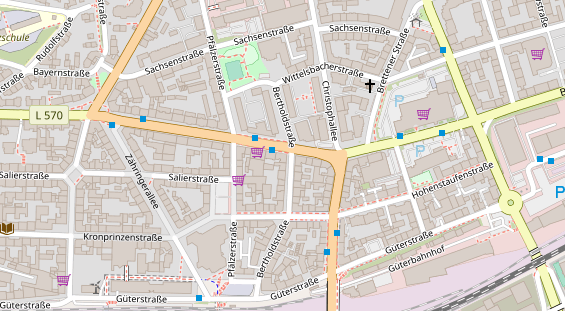 Friseur auf Satellitenbild