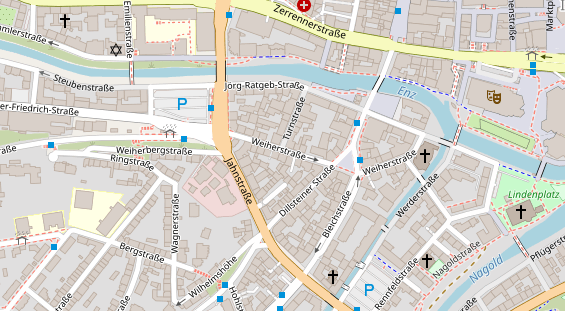 Friseur auf Satellitenbild