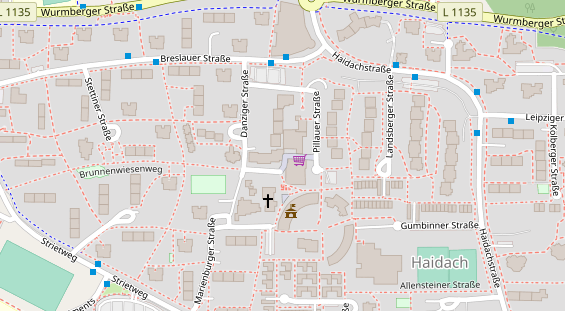 Friseur auf Satellitenbild