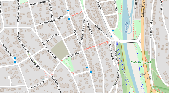 Friseur auf Satellitenbild