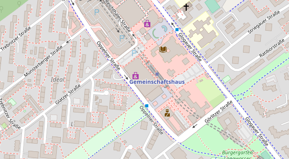 Friseur auf Satellitenbild