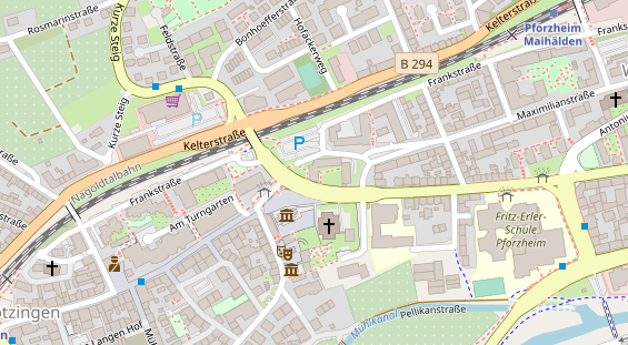 Friseur auf Satellitenbild