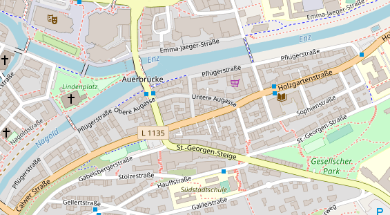 Friseur auf Satellitenbild