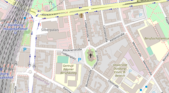 Friseur auf Satellitenbild