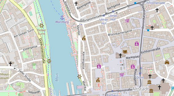 Friseur auf Satellitenbild