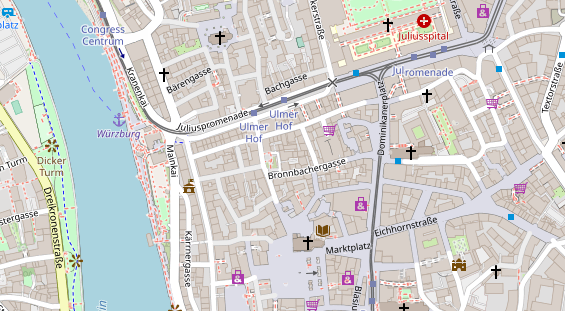 Friseur auf Satellitenbild