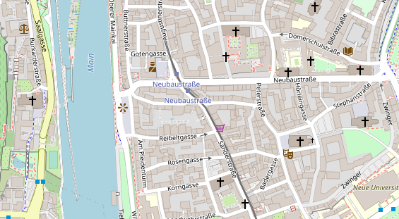 Friseur auf Satellitenbild