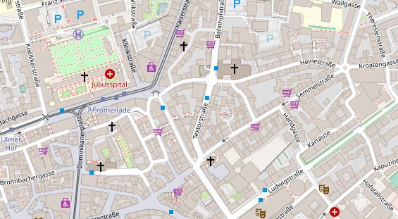 Friseur auf Satellitenbild