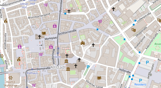 Friseur auf Satellitenbild