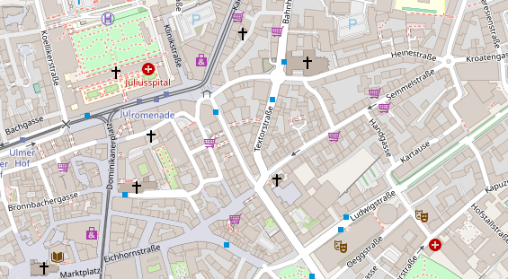 Friseur auf Satellitenbild