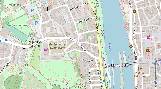 Friseur auf Satellitenbild