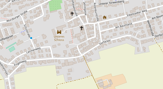 Friseur auf Satellitenbild