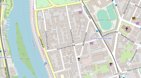 Friseur auf Satellitenbild