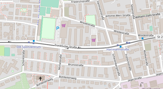 Friseur auf Satellitenbild