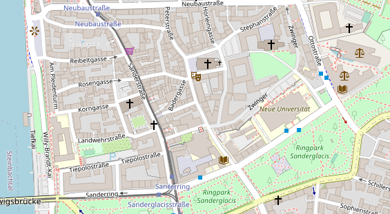 Friseur auf Satellitenbild