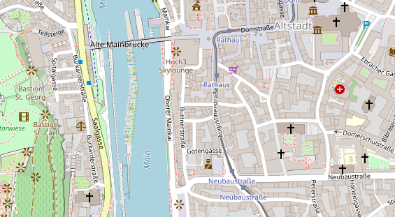 Friseur auf Satellitenbild