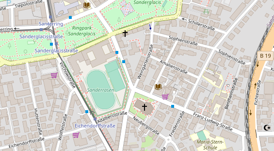 Friseur auf Satellitenbild