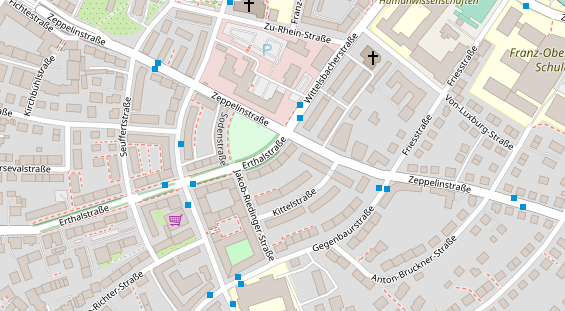 Friseur auf Satellitenbild