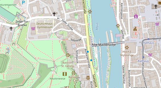 Friseur auf Satellitenbild