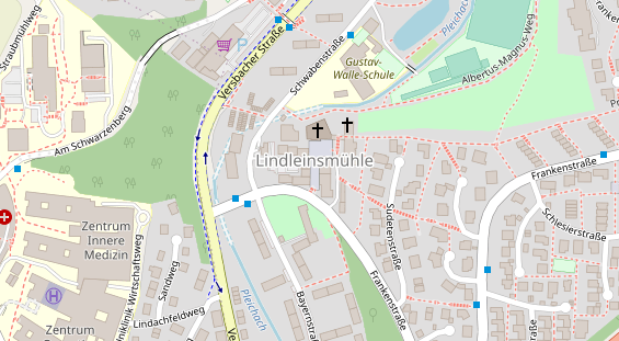 Friseur auf Satellitenbild