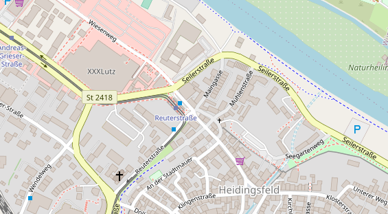 Friseur auf Satellitenbild