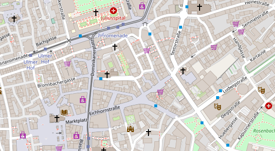 Friseur auf Satellitenbild