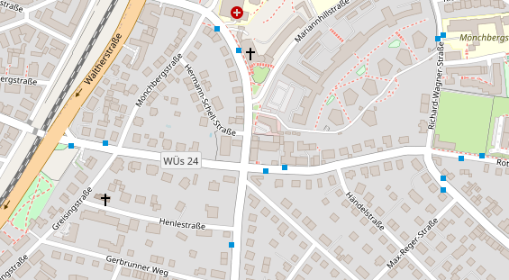 Friseur auf Satellitenbild