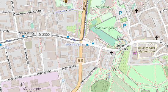 Friseur auf Satellitenbild