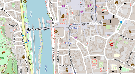 Friseur auf Satellitenbild