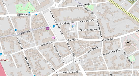 Friseur auf Satellitenbild