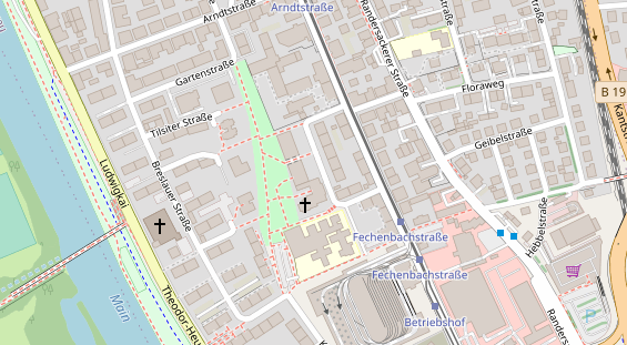 Friseur auf Satellitenbild