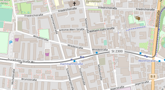 Friseur auf Satellitenbild