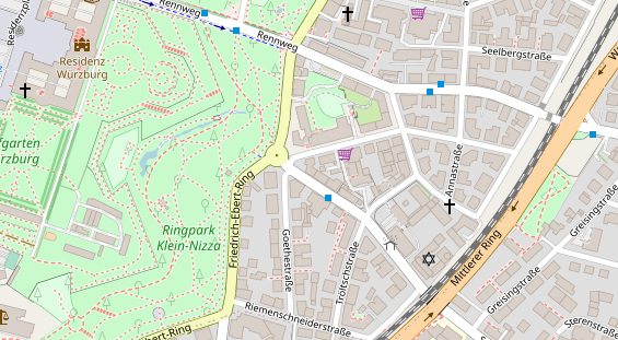 Friseur auf Satellitenbild