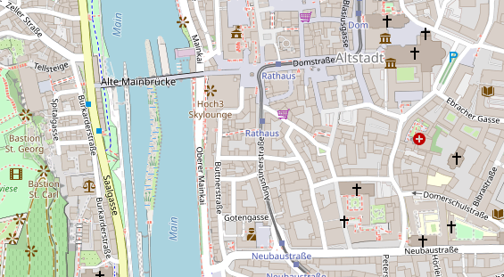 Friseur auf Satellitenbild