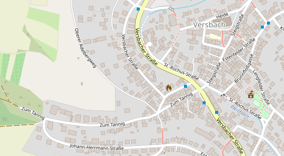 Friseur auf Satellitenbild