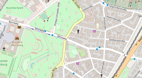 Friseur auf Satellitenbild