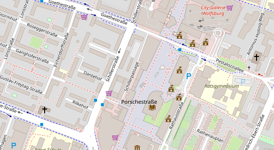 Friseur auf Satellitenbild