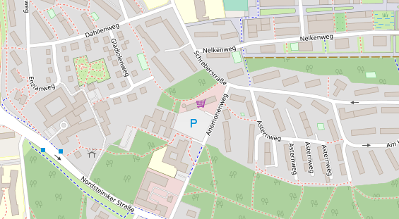 Friseur auf Satellitenbild