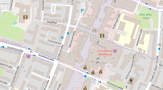 Friseur auf Satellitenbild