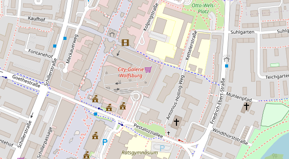 Friseur auf Satellitenbild