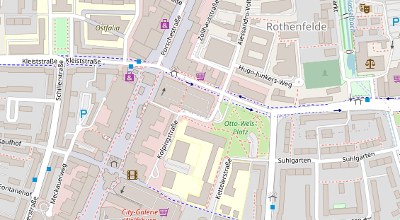 Friseur auf Satellitenbild