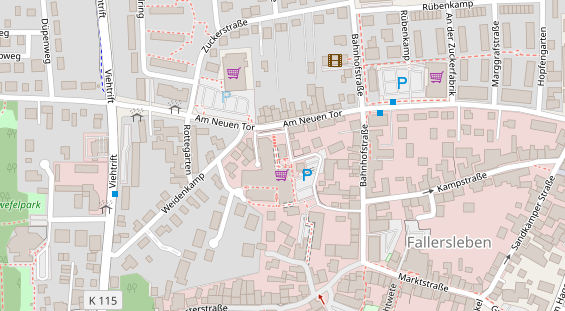 Friseur auf Satellitenbild