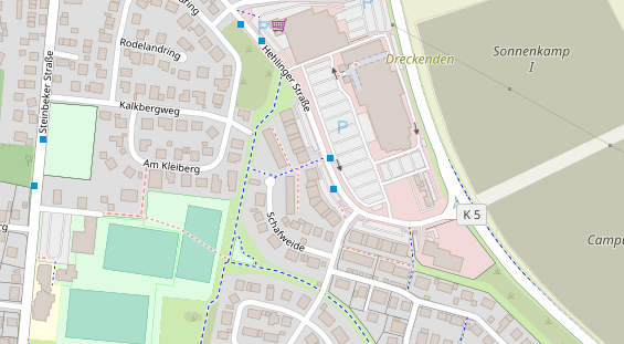 Friseur auf Satellitenbild